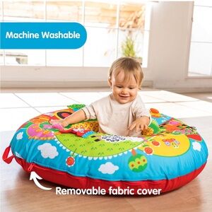 Machine-Washable Baby Activity Seat - Bright Blue & Red
